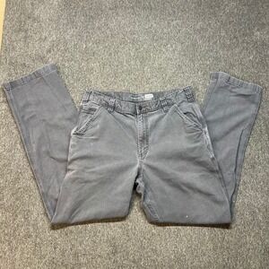 Carhartt Rugged Flex Relaxed Fit Canvas Work Pants Gray BN2291-M Mens 36x34
